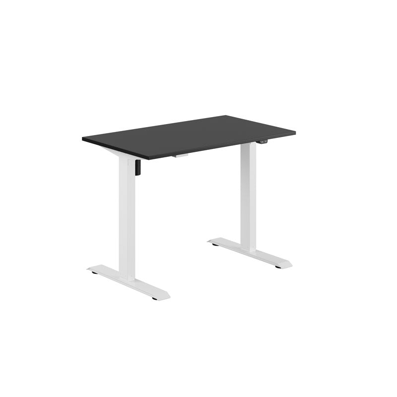 Produktbillede af EASY Hæve/Sænkebord m/1 motor 100x60cm Sort-hvid på tilbud