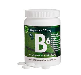 Detaljeret produktbillede af DFI B6 12mg vegansk 90 tab. på tilbud