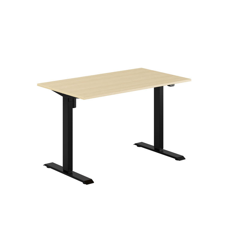 Produktbillede af EASY Hæve/Sænkebord m/1 motor 120x70cm Birk-sort på tilbud