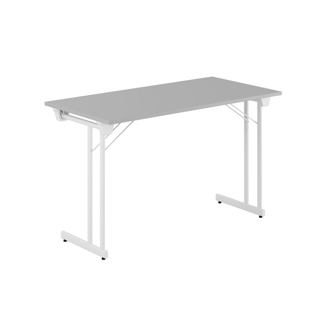 Produktbillede af Kongress Style 120x60cm Sammenklappeligt bord Grå-hvid på tilbud