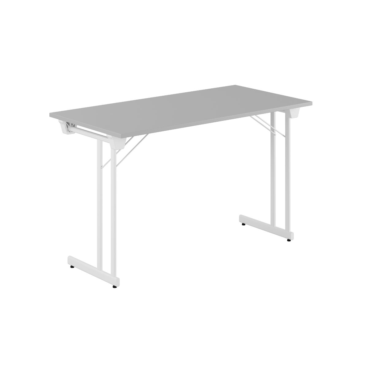 Produktbillede af Kongress Style 120x60cm Sammenklappeligt bord Grå-hvid på tilbud