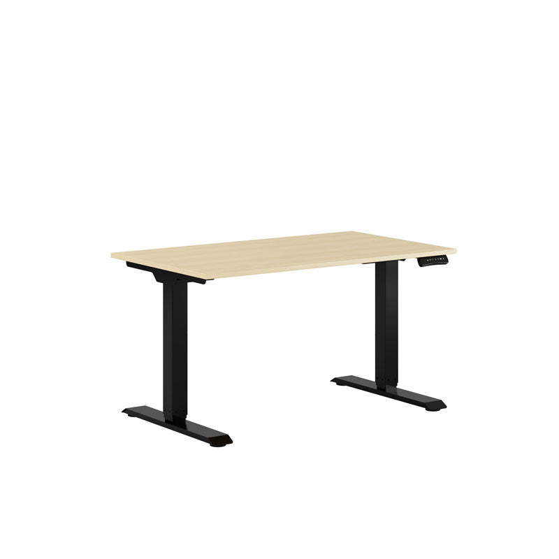 Produktbillede af Premium Hæve/Sænkebord m/2 motorer 120x70cm Eg-sort på tilbud