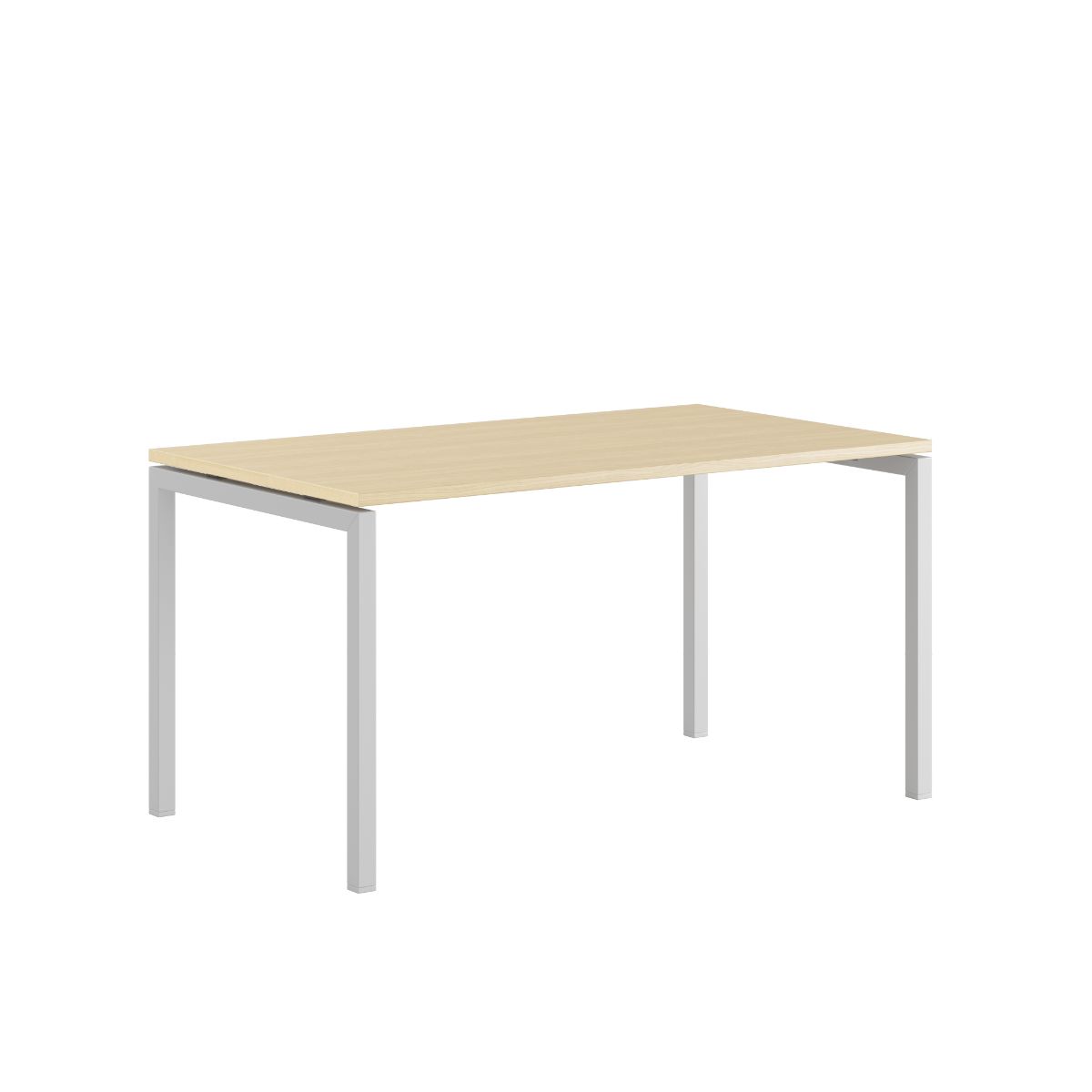 Produktbillede af Luna U Bord 140x80cm Birk-hvid på tilbud
