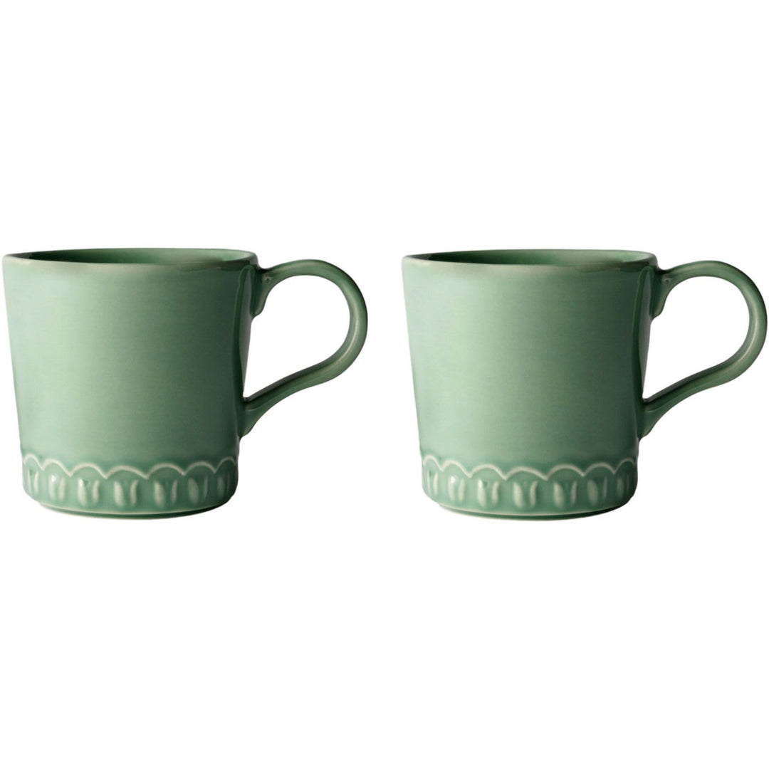 Potteryjo Potteryjo Tulipa kop med hank, 2-pak, verona grøn ❤ produktbillede (Krus)