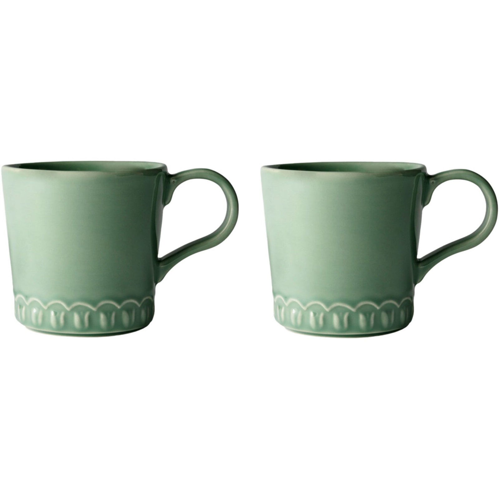 Potteryjo Potteryjo Tulipa kop med hank, 2-pak, verona grøn ❤ produktbillede (Krus)