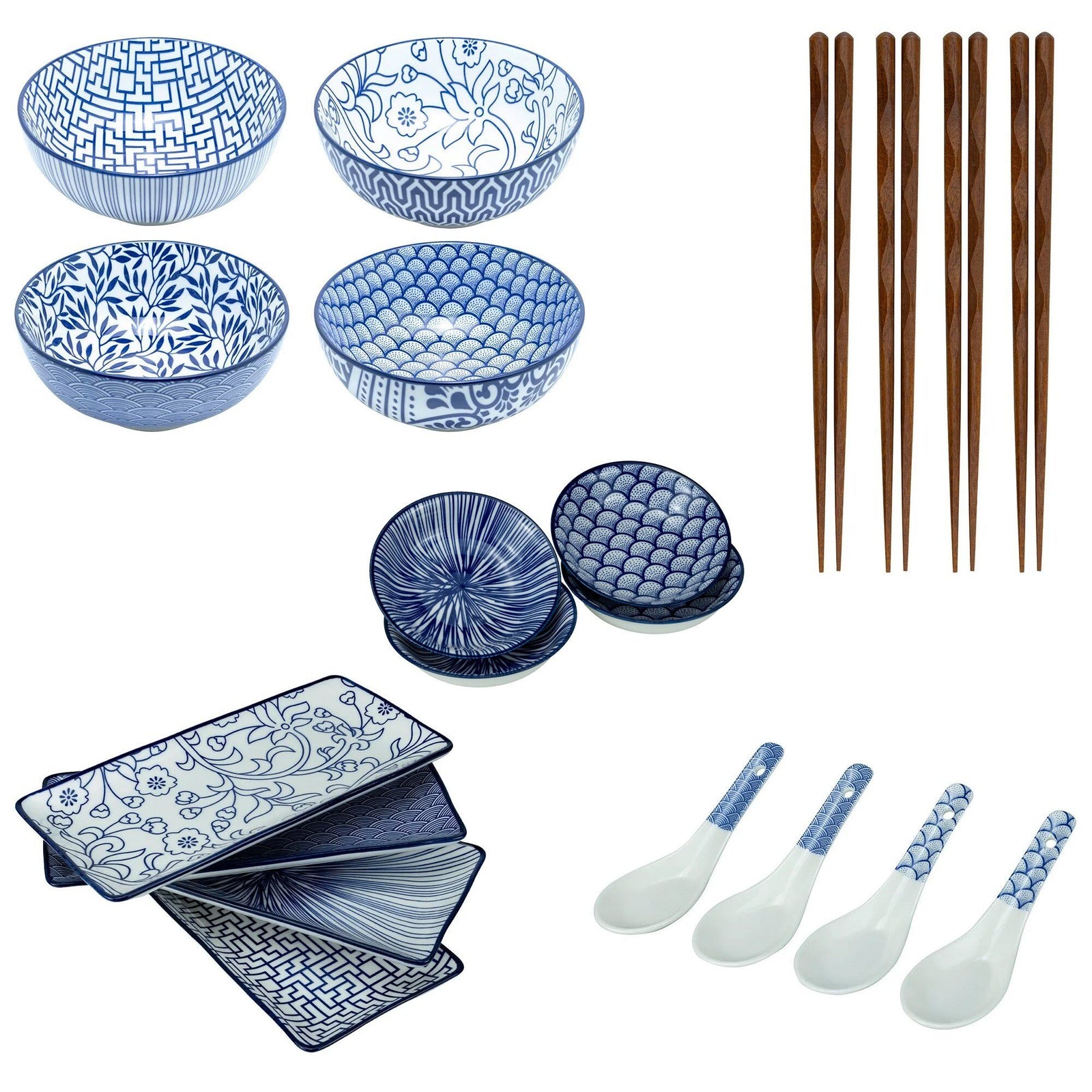 Mareld Mareld Akio sushisæt til 4 personer ❤ produktbillede (Tallerkensæt)