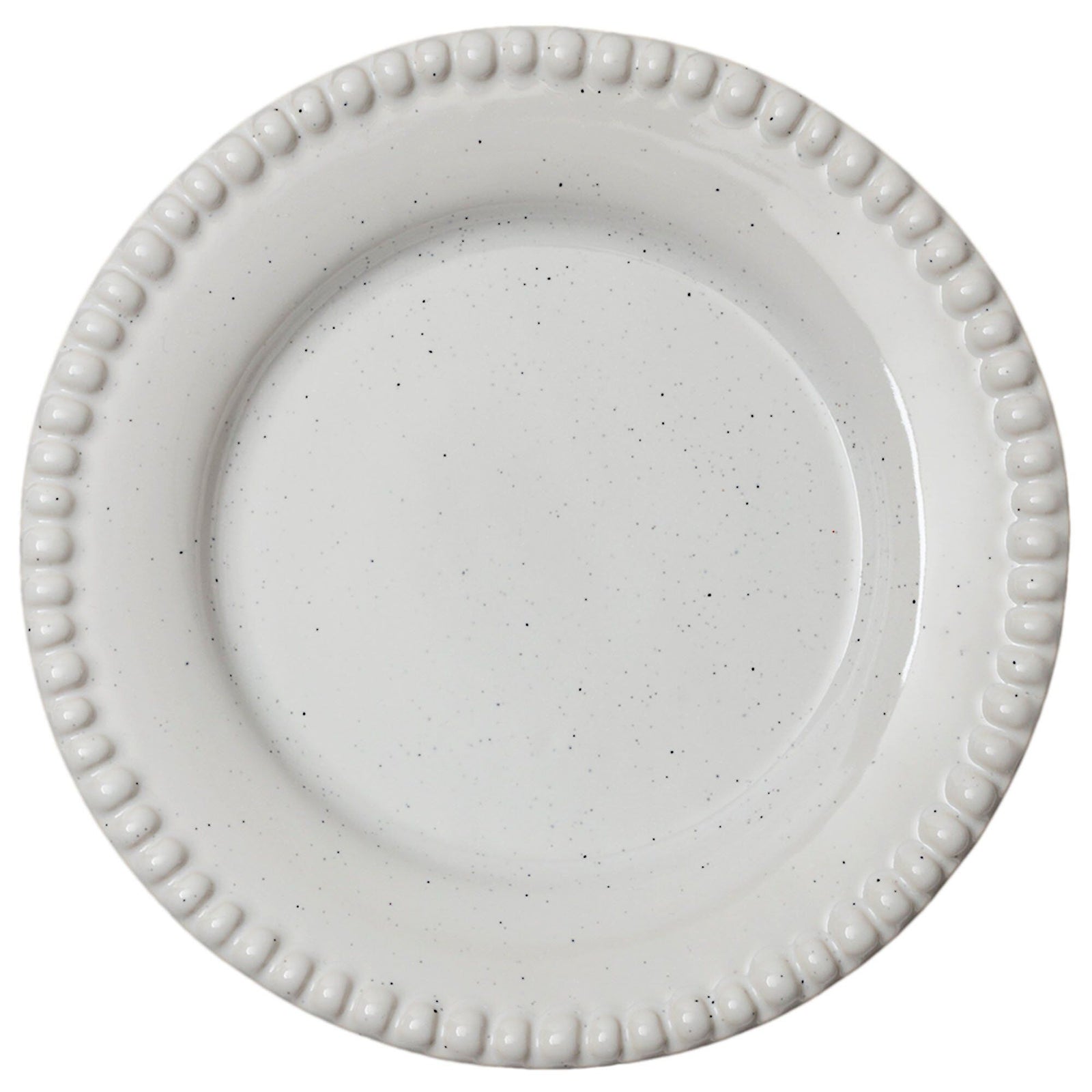 Potteryjo Potteryjo Daria tallerken 18 cm. 2 stk., cotton white shiny – close-up (Tallerkener)