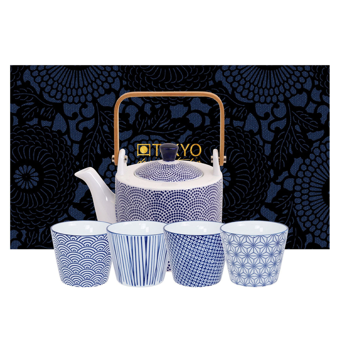 Tokyo design studio Tokyo design studio Nippon Blue sæt med tekande og krus – produktfoto (Tekande)