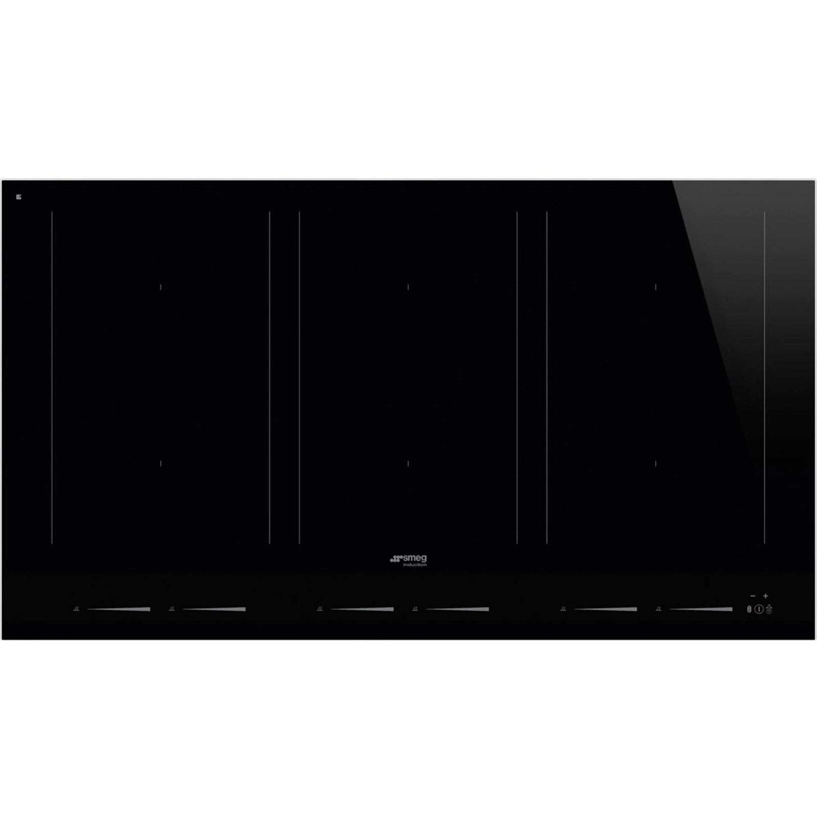 Smeg Smeg SIM1964D Linea induktionskogeplade 90 cm, sort ❤ detaljebillede i kategorien Induktionskogeplade