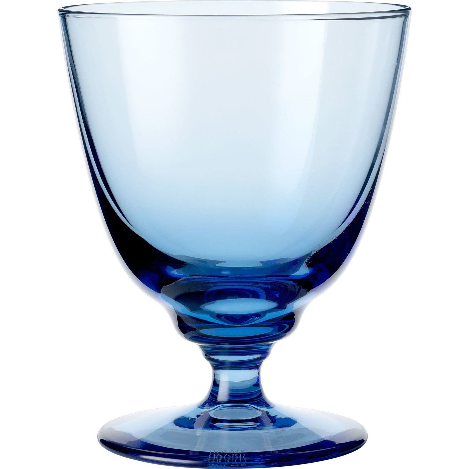Holmegaard Holmegaard Flow vandglas på fod 35 cl., blå ❤ produktfoto (Vandglas)