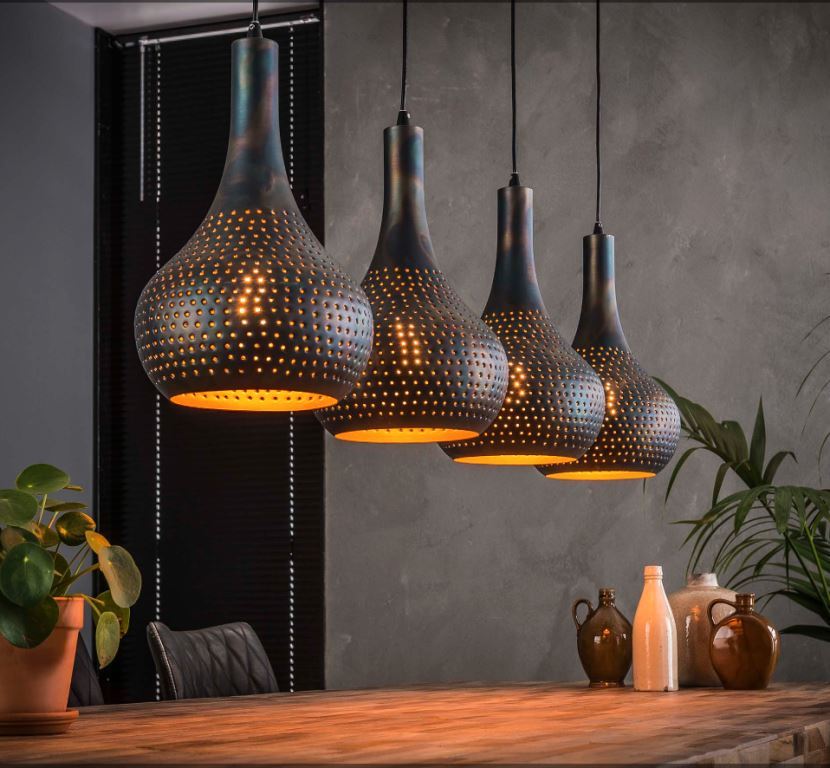 Produktbillede af Perfora Loftlampe i brun metal på tilbud i høj kvalitet