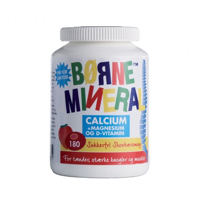 Produktbillede af New Nordic Børne Mineral Calcium & Magnesium Skovbær 180 tabl. på tilbud