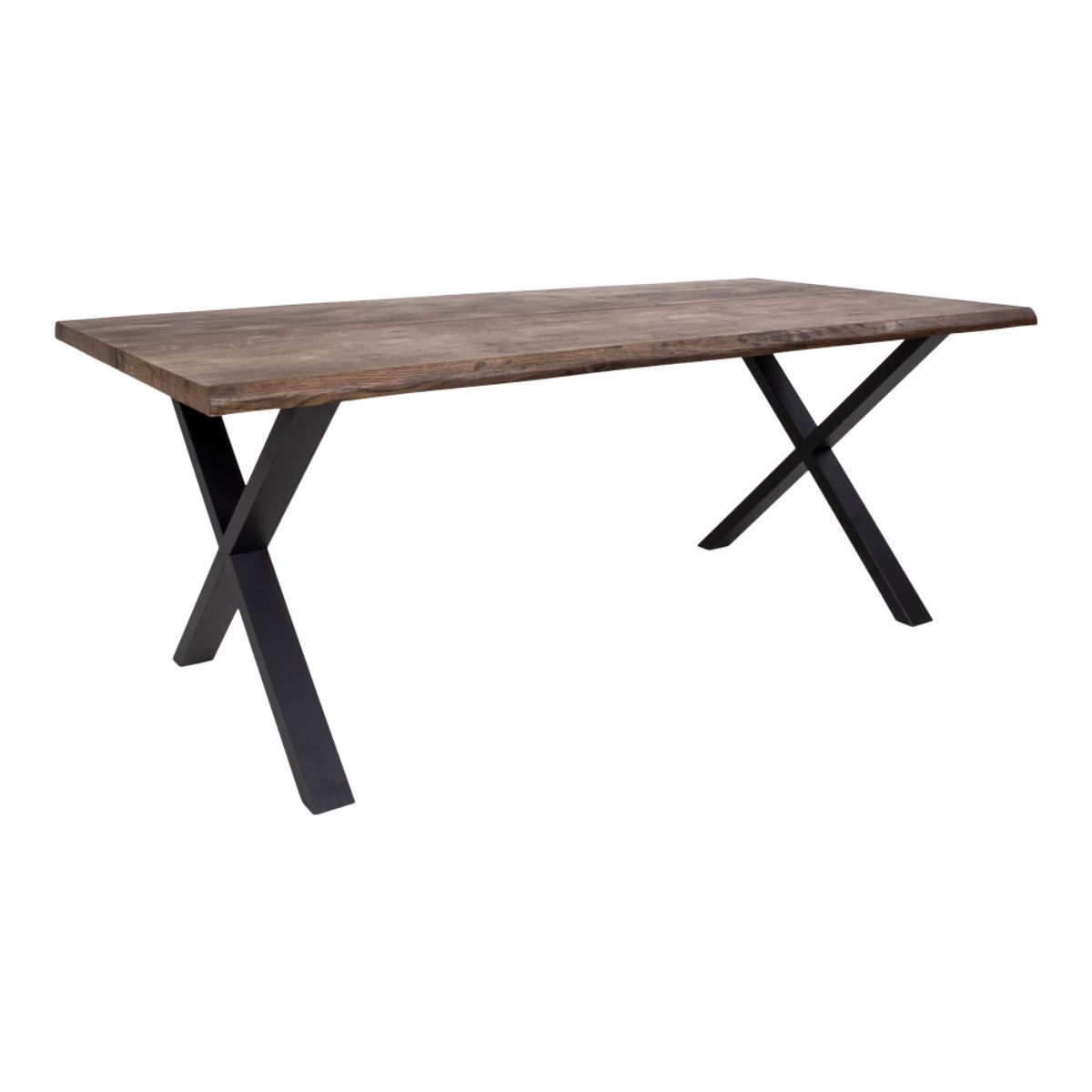 Produktbillede af Toulon Restaurantbord smoked olieret eg bølget kant 200x95cm på tilbud