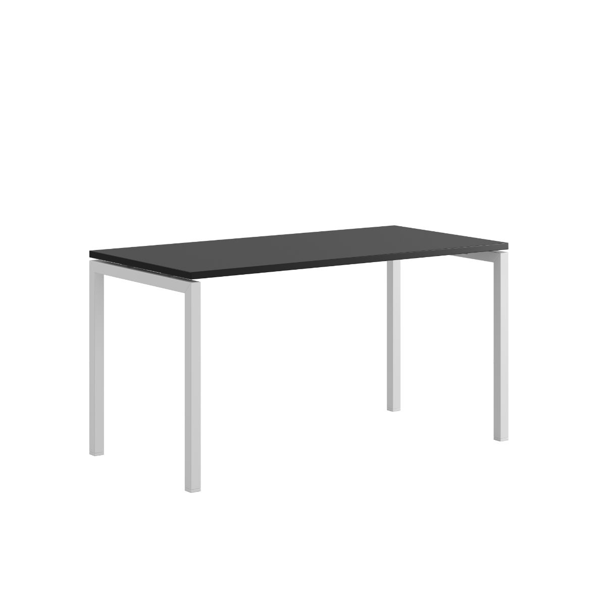 Produktbillede af Luna U Bord 140x70cm Sort-hvid på tilbud
