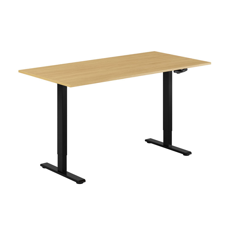 Produktbillede af ECO Hæve/Sænkebord manuelt 160x80cm Urban-grå på tilbud