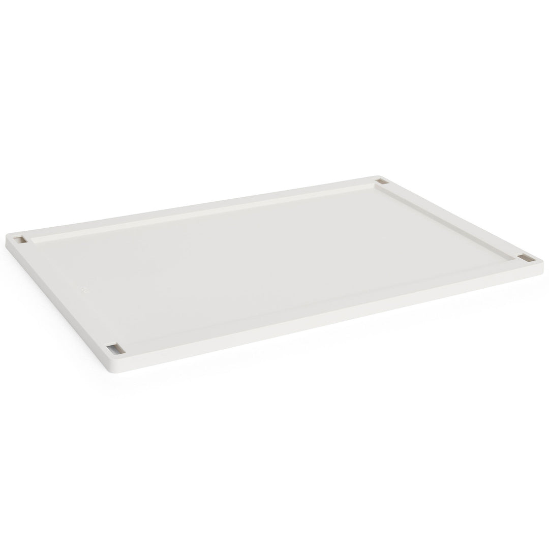 Hay HAY Colour Crate Large Låg, offwhite – frontbillede (Opbevaringsboks)