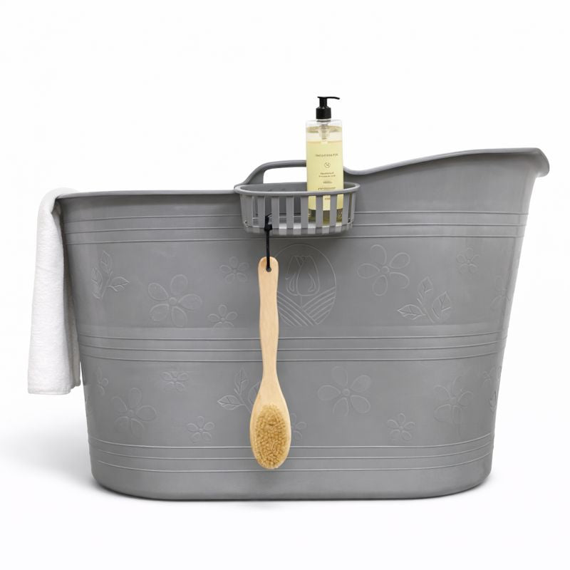 Produktbillede af Tubfamily badebalje til voksne Grå Ekstra kraftig plast og forbedret siddeplads på tilbud i høj kvalitet