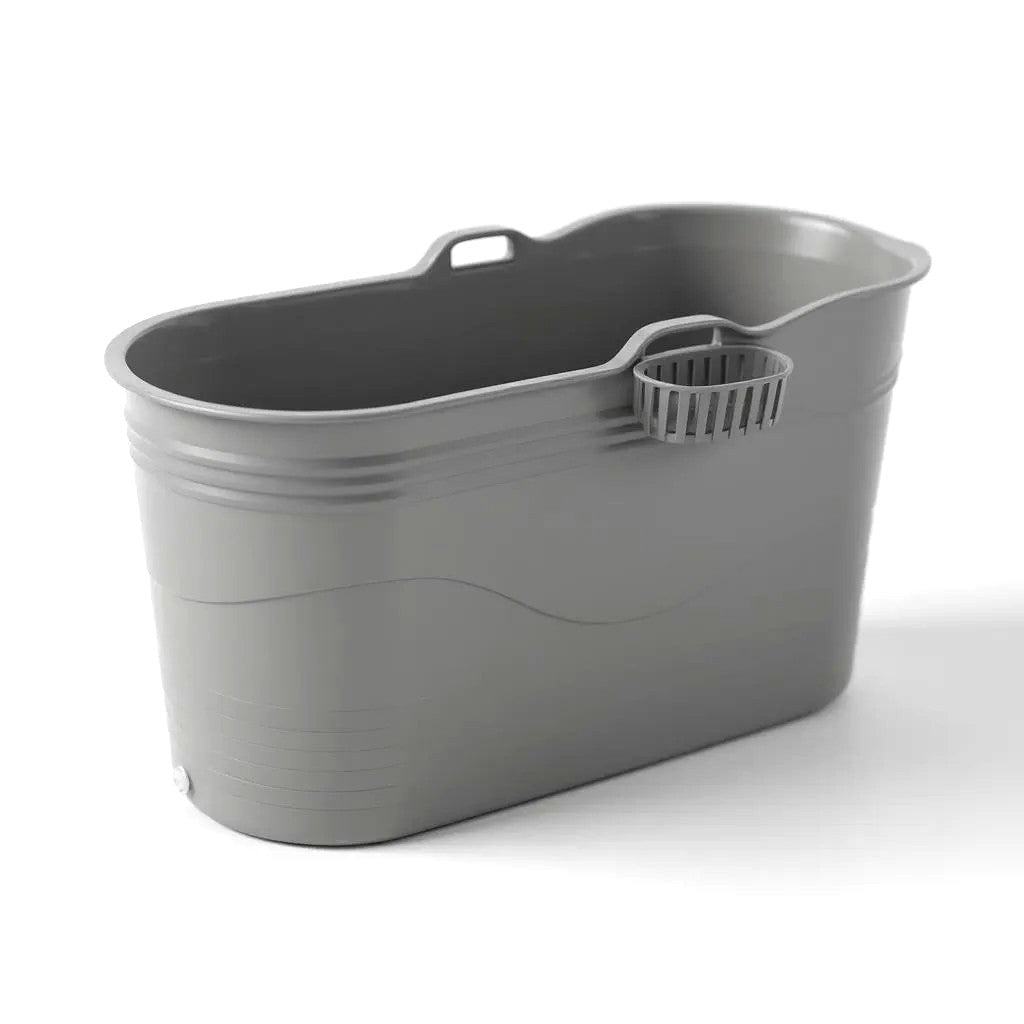 Produktbillede af Isbad XL 123cm grå Ekstra kraftig plast og forbedret siddekomfort Tubfamily på tilbud i høj kvalitet