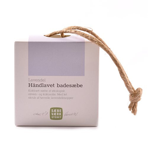 Produktbillede af Sæbeværkstedet Badesæbe på snor Lavendel 150g. på tilbud