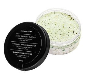 Detaljeret produktbillede af Badeanstalten Badesalt Agurk og Mynte 300g på tilbud