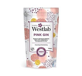 Produktbillede af Westlab Badesalt Pink Gin 1 kg. på tilbud