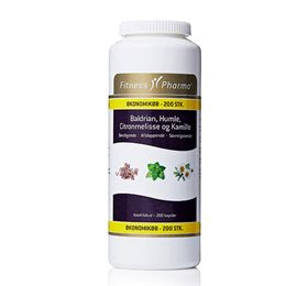 Produktbillede af Fitness Pharma Baldrian Humle Citronmelisse og Kamille 200 kap. på tilbud