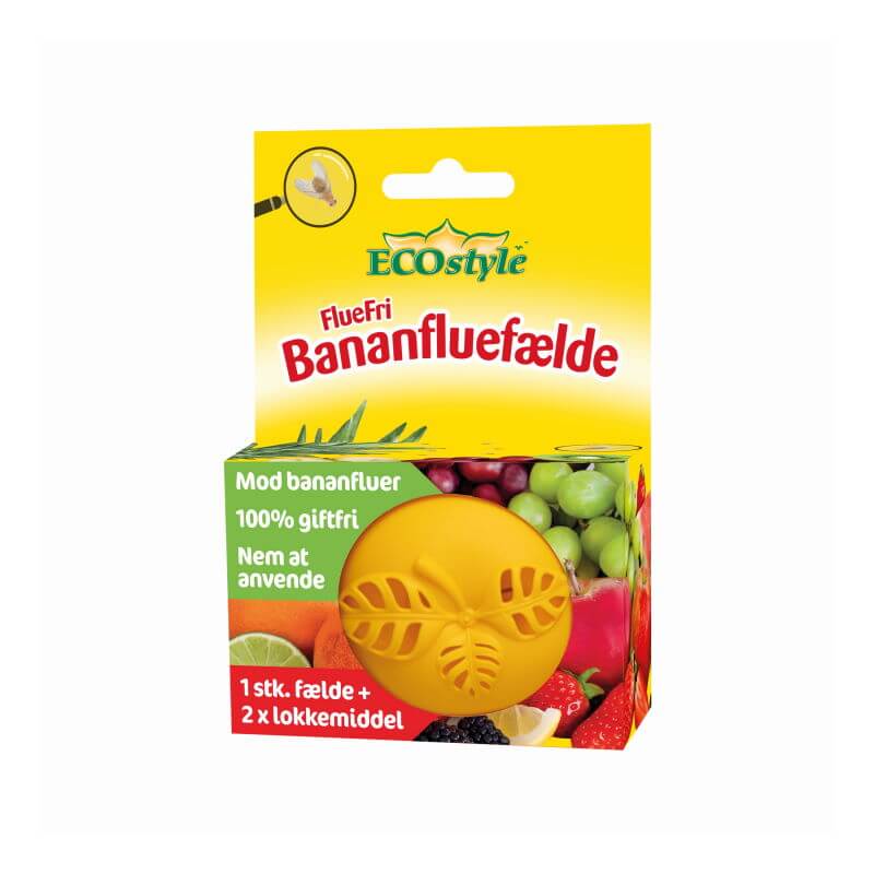 Produktbillede af FlueFri Bananfluer 2 stk ECOstyle på tilbud i høj kvalitet