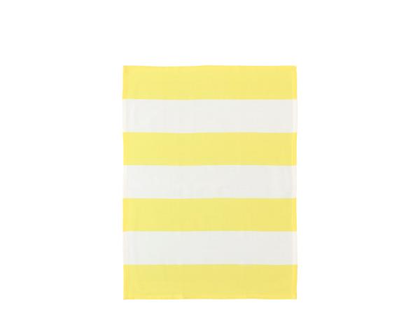 Produktbillede af Bastian Tekstiler Abbi Viskestykke 70 x 50 cm Hvid/Mimosa i premium kvalitet