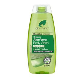 Produktbillede af Dr. Organic Bath & Shower Aloe Vera 250ml. på tilbud
