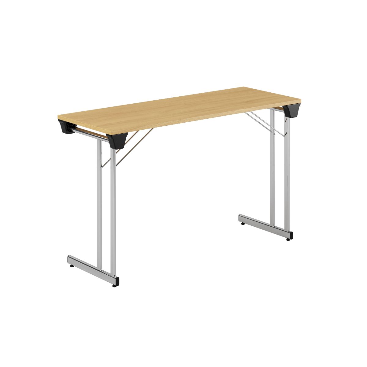Produktbillede af Kongress Style 120x45cm Sammenklappeligt bord Eg-krom på tilbud