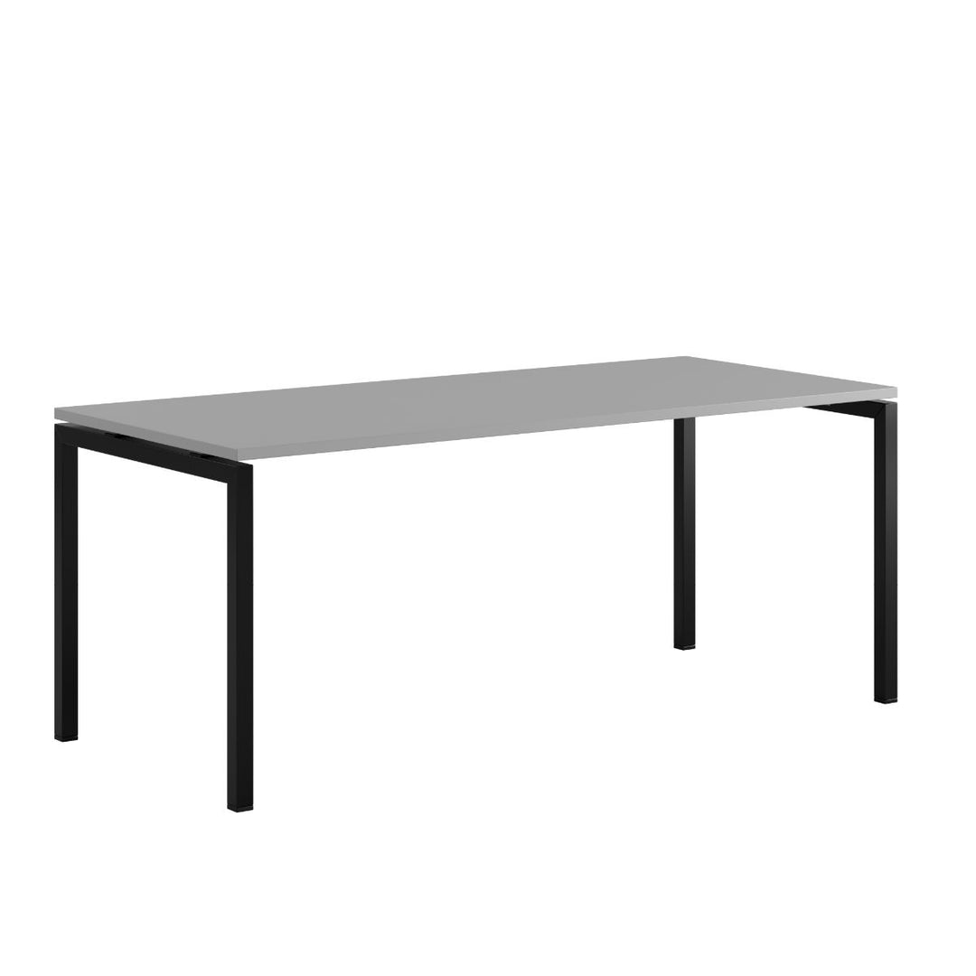 Produktbillede af Luna U Bord 180x80cm Grå-sort på tilbud