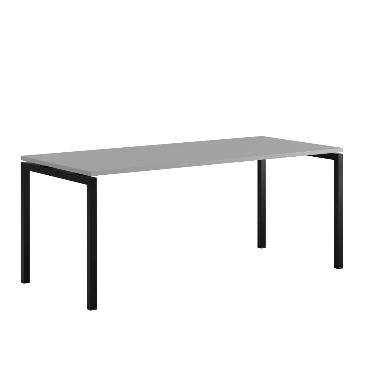Produktbillede af Luna U Bord 180x80cm Grå-sort på tilbud