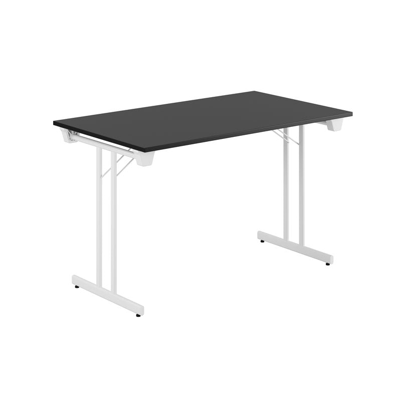 Produktbillede af Dinner Style 120x70cm Sammenklappeligt bord Sort-hvid på tilbud