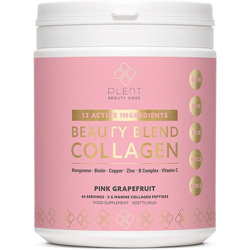 Detaljeret produktbillede af Plent Beauty Blend Collagen Pink Grapefruit 265g på tilbud