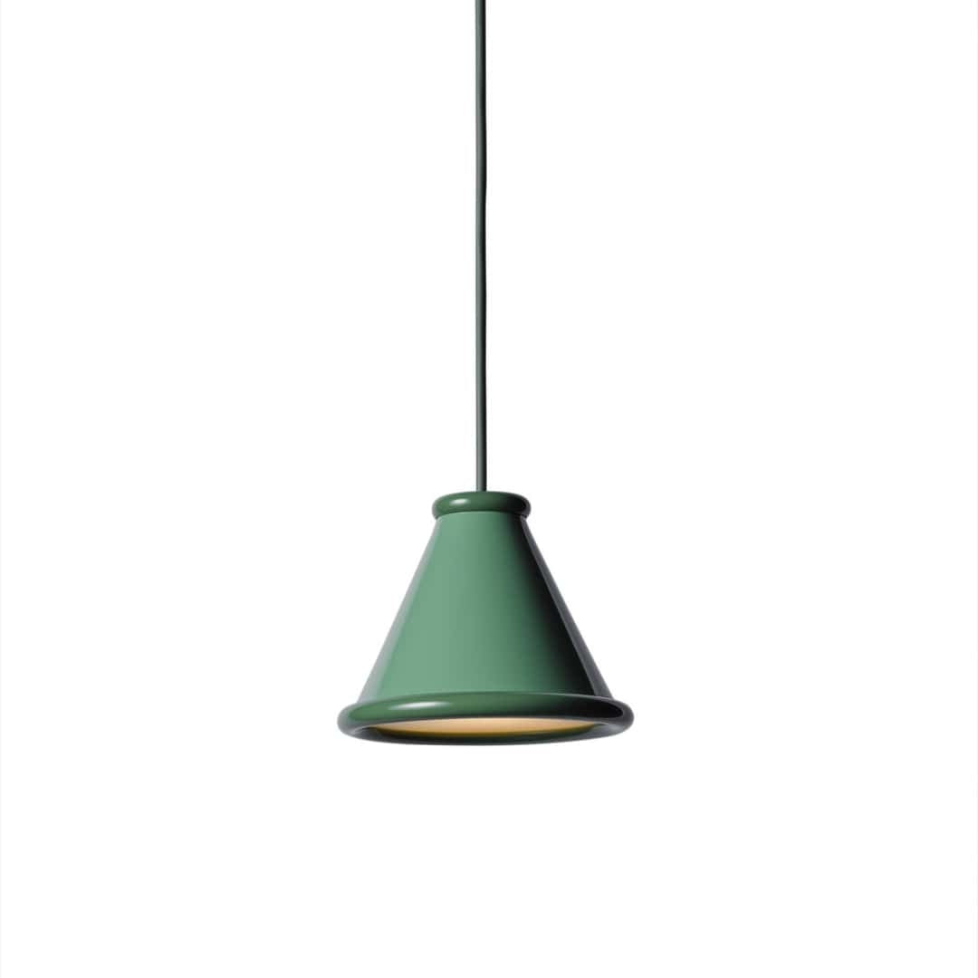 Produktbillede af Belle Ø15 Pendel Pale Green / Reseda Green Belid i premium kvalitet
