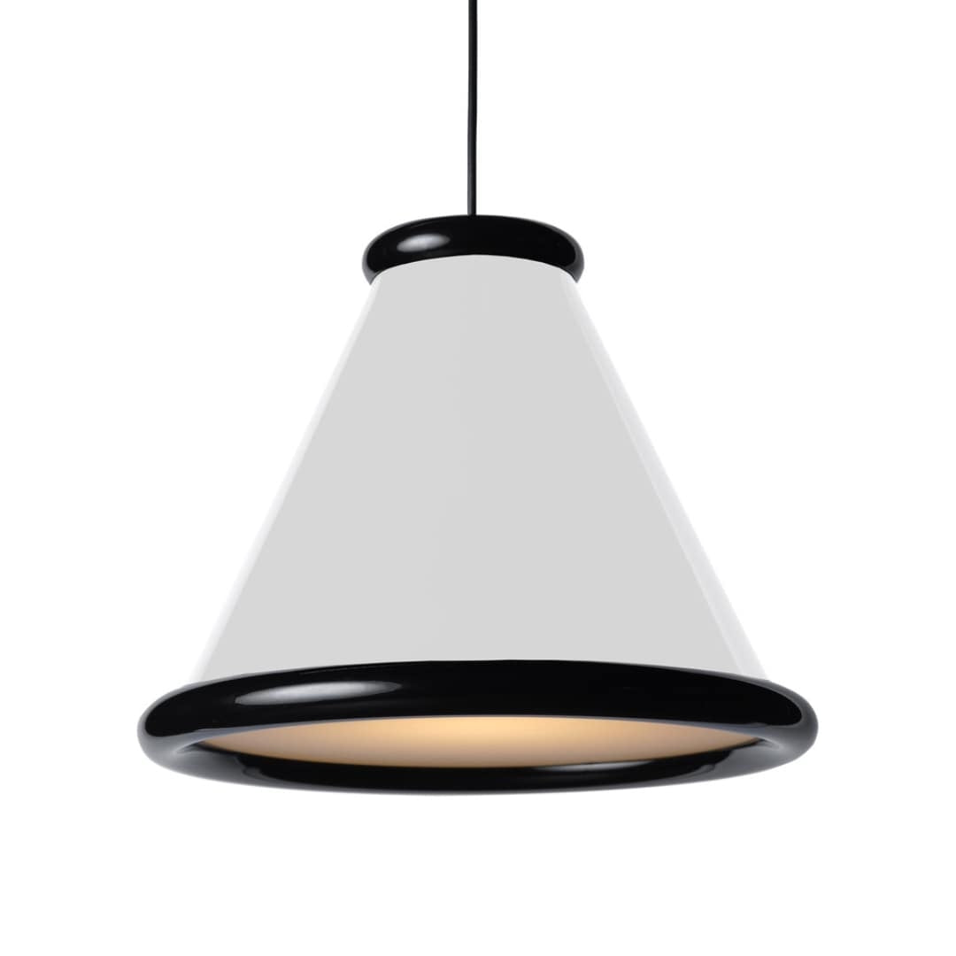 Belle Ø36 Pendel Glossy White / Glossy Black Belid