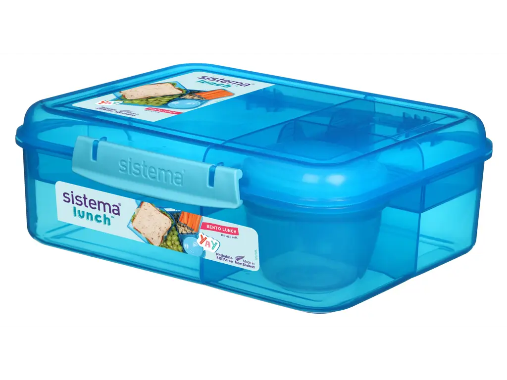Produktbillede af Sistema Bento Lunch Blå 1,65L i premium kvalitet