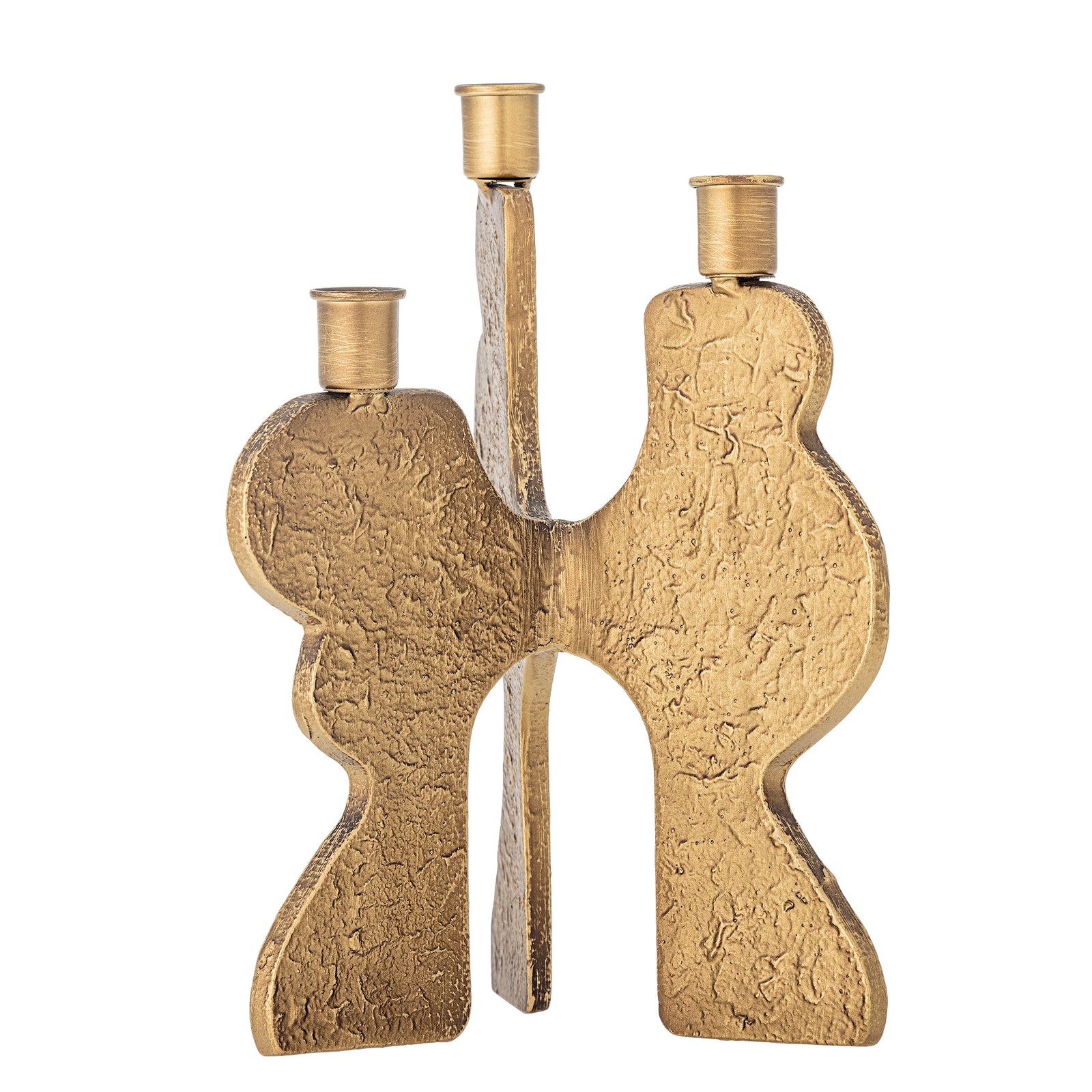 Produktbillede af BLOOMINGVILLE Lux lysestage guld metal i premium kvalitet