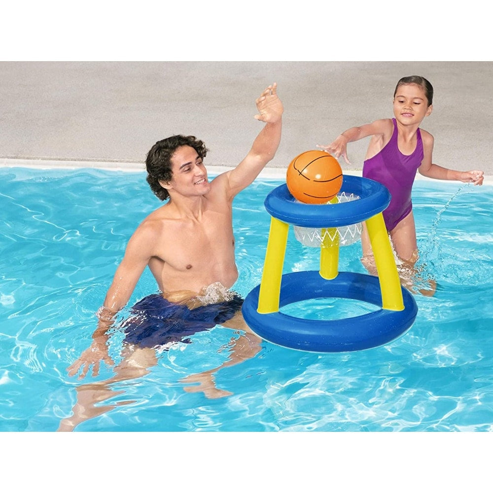 Produktbillede af Oppustelig basketball kurv fra Bestway på tilbud