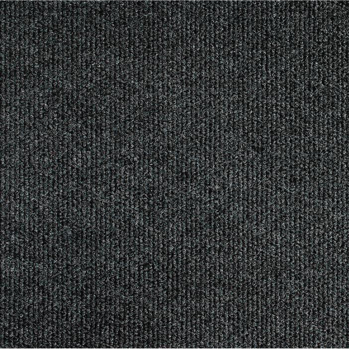 Produktbillede af Messetæppe rip/skum 2x35m Sort på tilbud