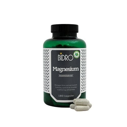 Se Bidro Magnesium 180 kapsler DATOVARE 09/2023 ❤ Stort online udvalg i KopK ❤ Hurtig levering: 1 - 2 Hverdage samt billig fragt - Varenummer: HG-50818-1 og barcode / Ean: '5703022002711 på lager - Udsalg på Bidro Spar op til 52% - Over 322 kendte brands på udsalg
