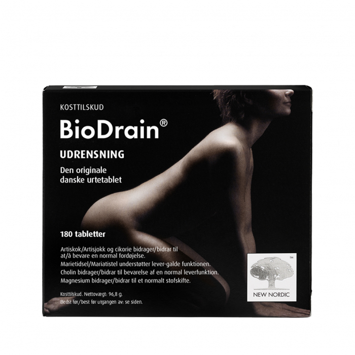 Produktbillede af New Nordic BioDrain 180 tabl. på tilbud