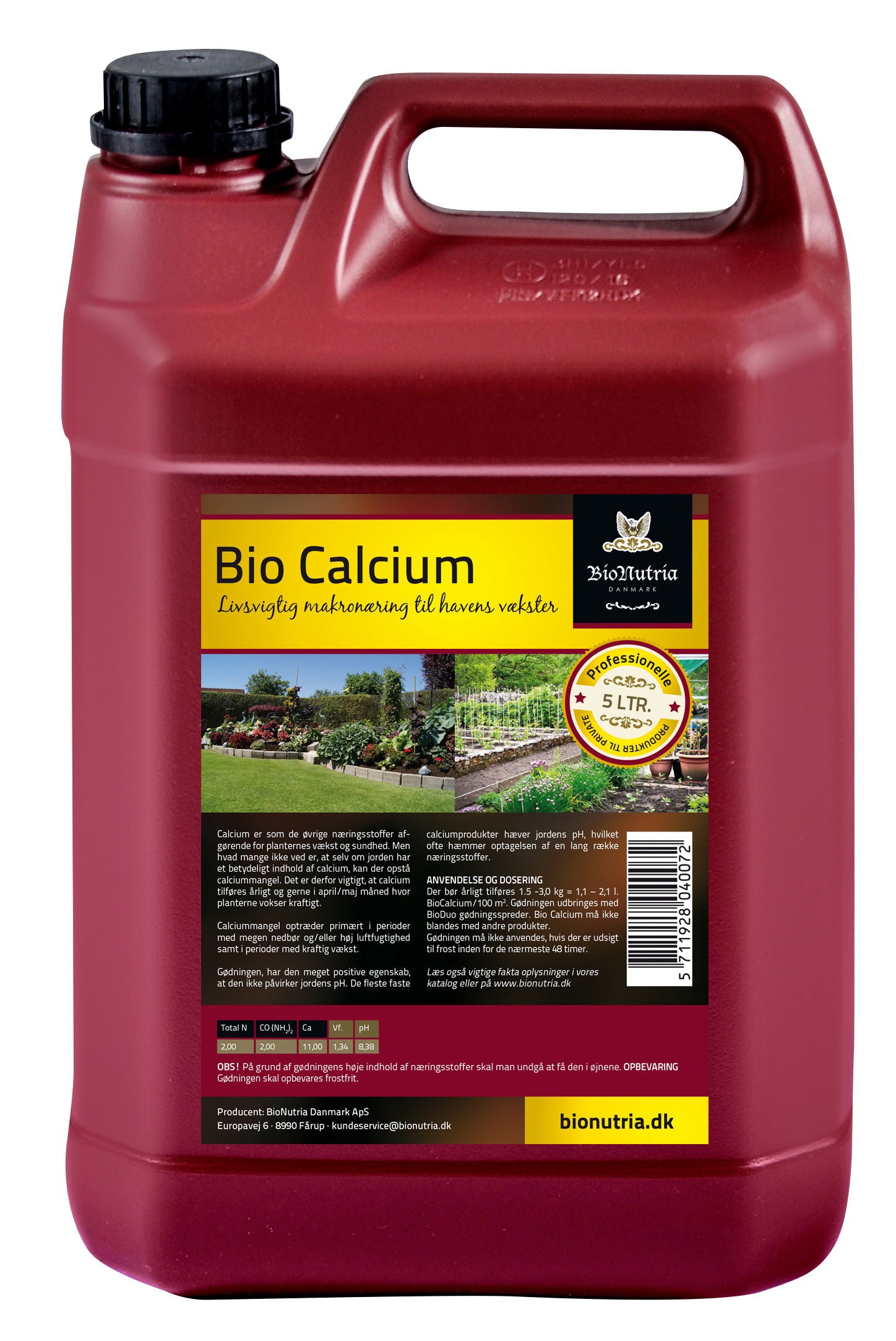 Produktbillede af BioNutria BioCalcium flydende kalk 5 liter på tilbud i høj kvalitet