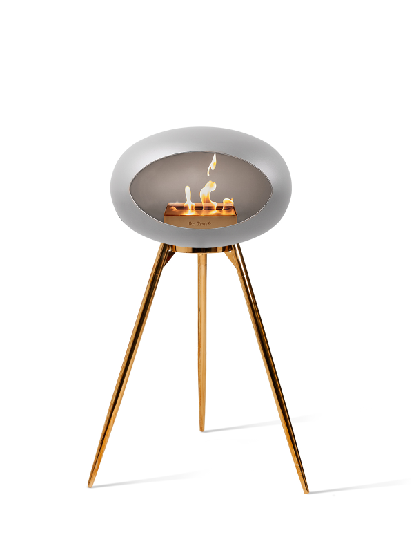 Biopejs Nikkel Ground High Rose Gold skål og ben