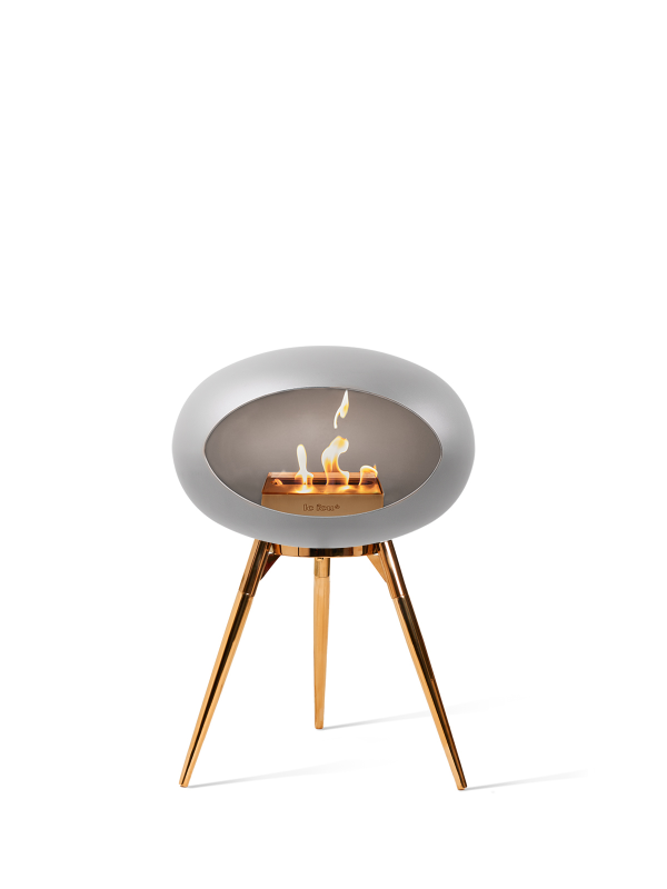 Le Feu Biopejs - Nikkel Ground Low Rose Gold skål og ben
