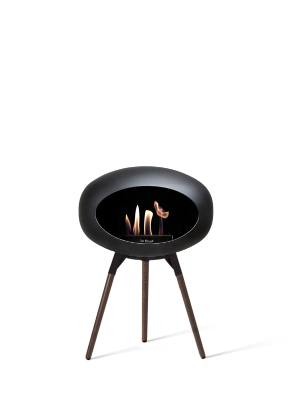 Le Feu Sort Biopejs - Ground Black 45cm - Røget Eg