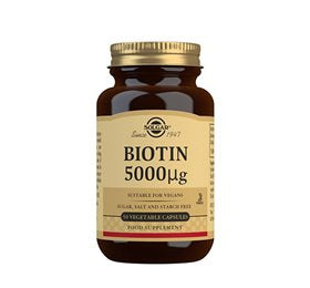 Produktbillede af Solgar Biotin 5000ug 50 kps. på tilbud
