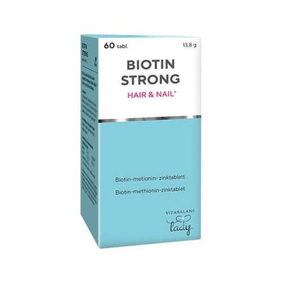Se Biotin Strong 60 tabletter ❤ Kæmpe udvalg i KopK ❤ Hurtig levering: 1 - 2 Hverdage samt billig fragt - Varenummer: HG-26102 og barcode / Ean: '6410530052549 på lager - Udsalg på Hår > > Spar op til 63% - Over 1334 design mærker på udsalg