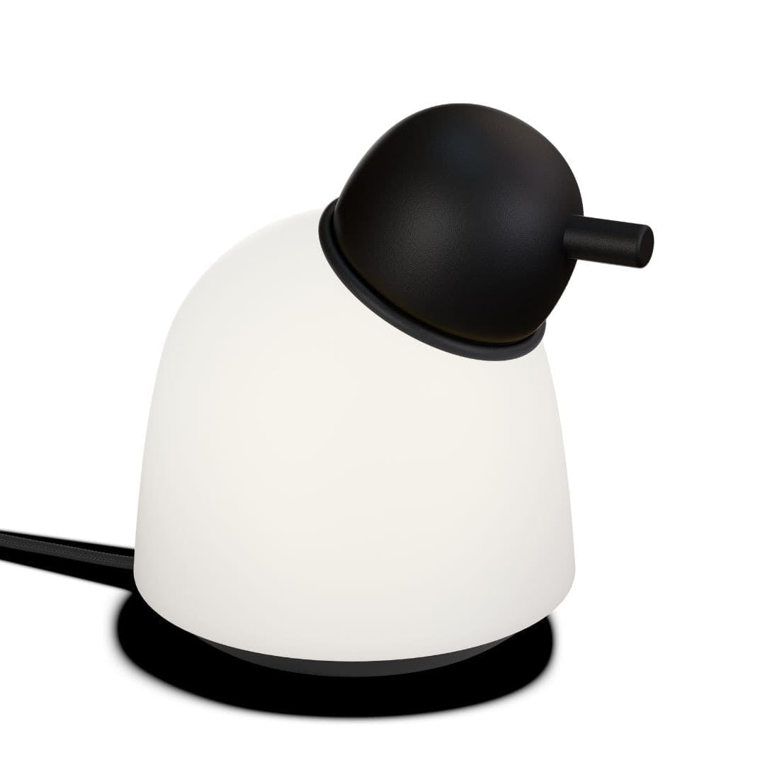 Produktbillede af Bird Bordlampe Sort/Opal Belid i premium kvalitet
