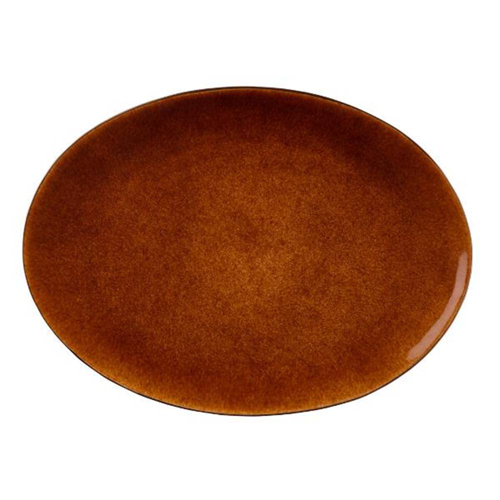 Produktbillede af Christian Bitz BITZ Fad 45 x 34 cm sort/amber i premium kvalitet